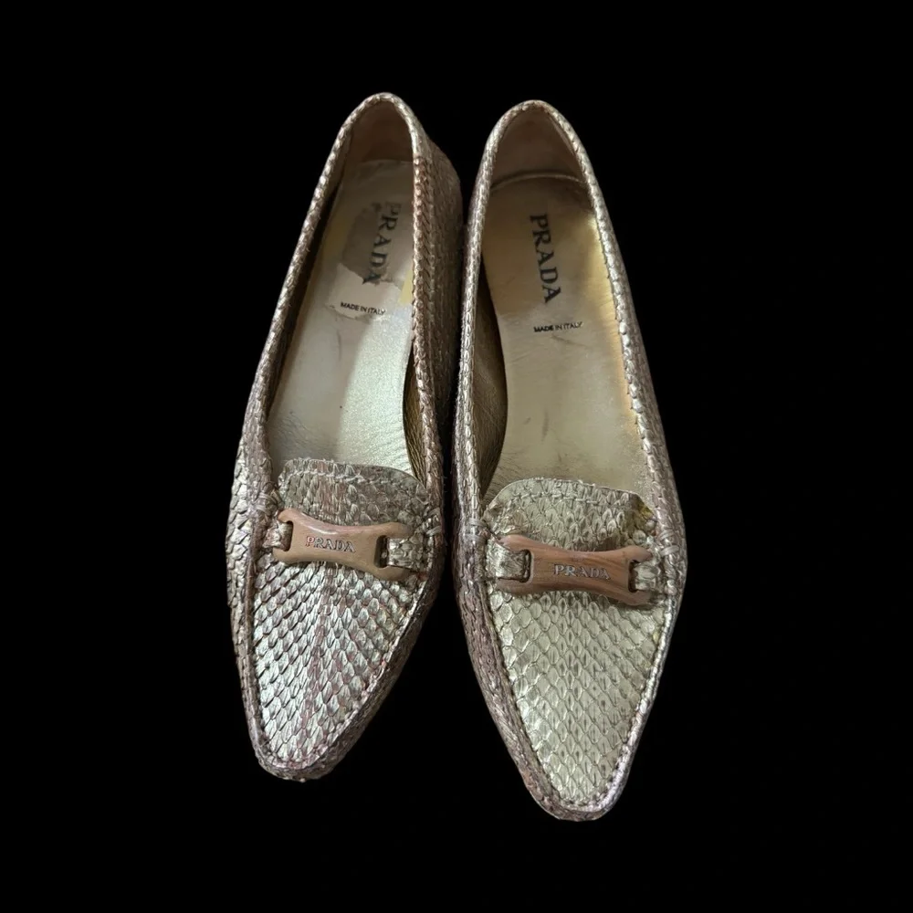 Prada Woven gold sneak skin - Picture 6 of 6